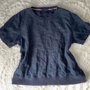 Tommy Hilfiger Charcoal Gray Crew Neck Shirt